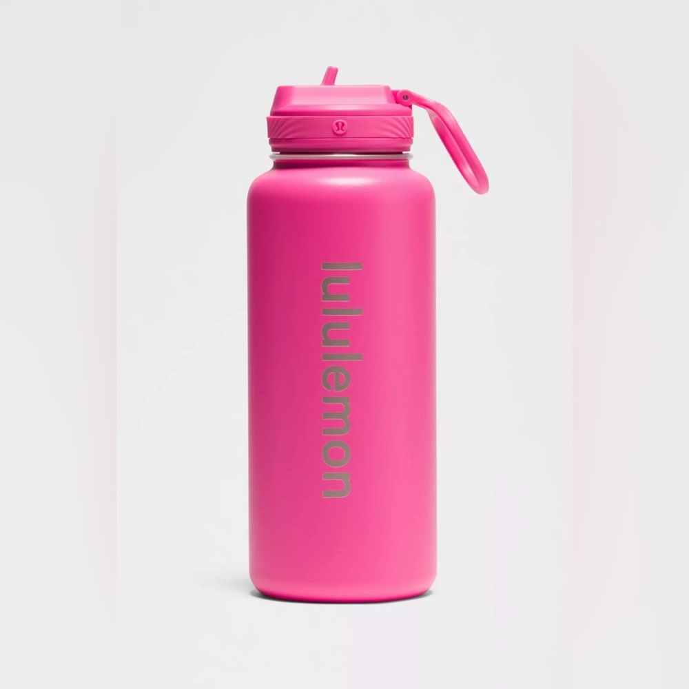 Lululemon BACK TO LIFE Sport STRAW LID Water Bottle